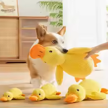 Dog Toy Stomping Duck Bite Resistant Grinding Teeth Cleaning Large Dog Interactive Entertainment Puppy Boredom Pet Plush Toy